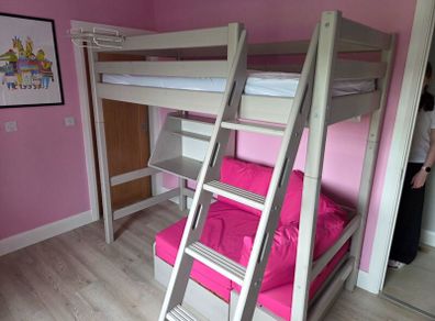 Flexa High Sleeper Bed with Sofa Bed, Desk & Stora