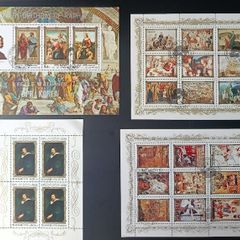 1980s DPR Korea Historic Art CTO Souvenir Sheet Collection (INK & EMPIRE PHILATELICS)