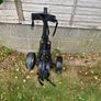 Golf clubs with trolley and size 9 golf shoes Image 6