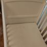 White Baby Cot with mattress with removable washable mattress protector Image 2