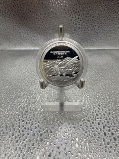 1oz Fine 999 Silver Bullion Velociraptor 2025.