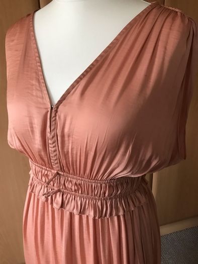 H&M coral pink satin dress size 6/8