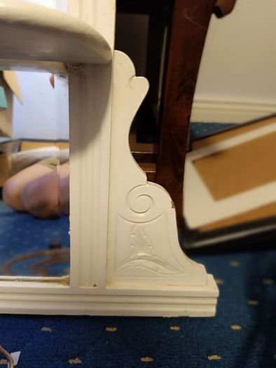 vintage over mantle mirror
