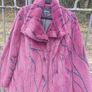 Burgundy and black faux fur coat (free post) Image 5