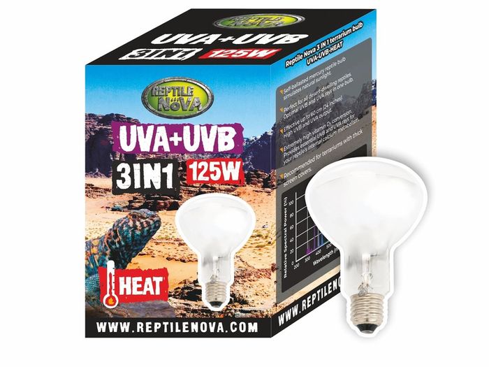 Reptile Nova Bulb For Terrariums UVA+UVB 125W