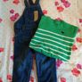 Denim Dungaree,s And Jumper set Image 9