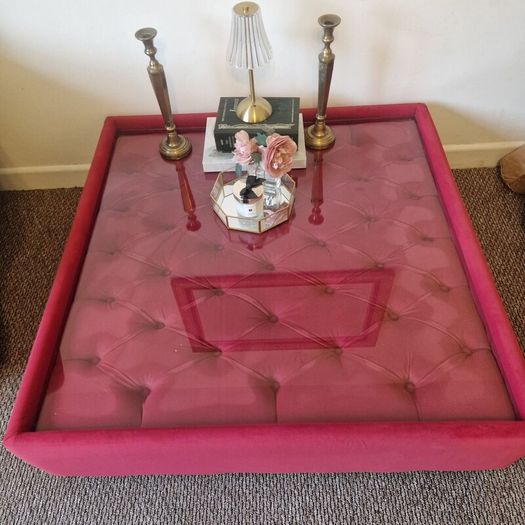 Chesterfield fusion pink coffee table
