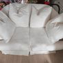 2 seater white sofa Image 3