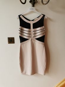 Nude/black dress
