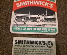 Vintage 1982 World Cup Smithwicks Beer Mat Game