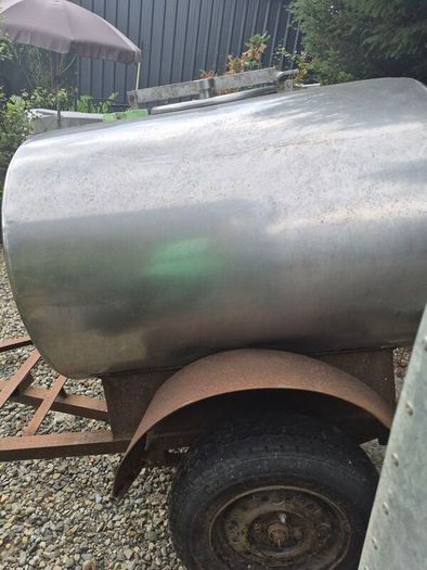 stainless-steel milk transport tank