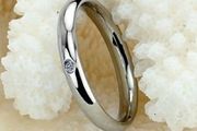 Stainless Steel &amp; Crystal 3mm Ring