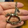 Vintage Rocking Horse Necklace Image 3