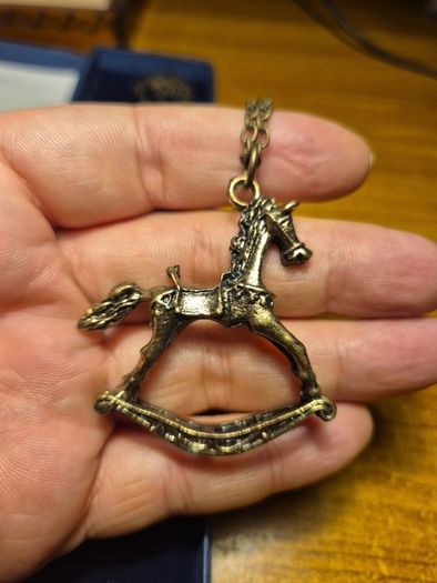 Vintage Rocking Horse Necklace