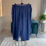Ladies Lightweight, Elastic-waist Navy Trousers from Shein Curve Image 4