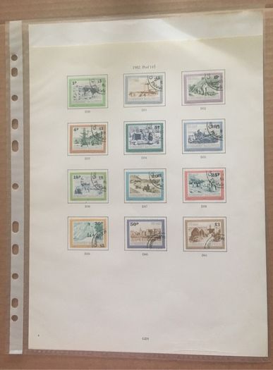 1971-1982 Guernsey Postage Due Labels Fine Used in three pages (3 images)