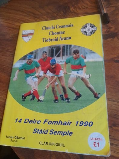 Vintage Tipperary Hurling Programmes