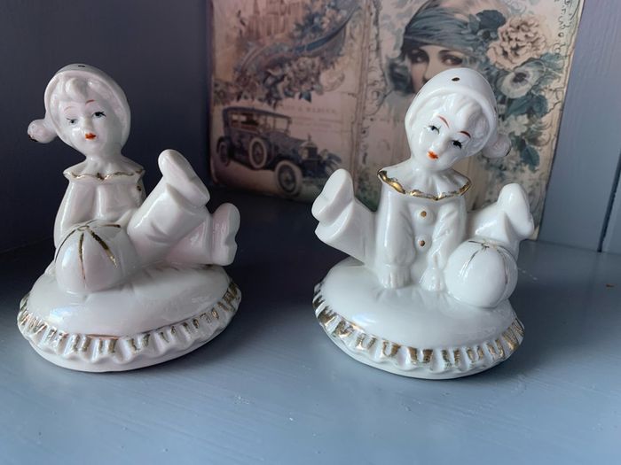 Vintage Clown Ornaments Set