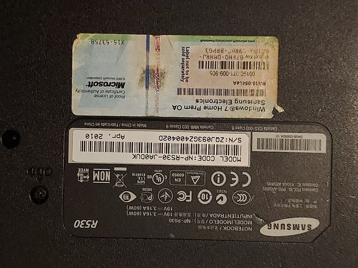 Samsung 15.6 laptop, Model NP-R530, Red, Windows 10, Pentium Dual Core CPU T4400, 2.2GHZ, 2GB Ram, 300GB HDD, Microsoft Edge, Chrome, etc