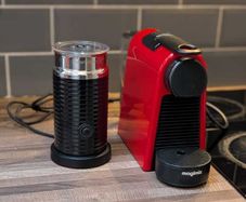 Nespresso Essenza Mini coffee machine and Milk Frother