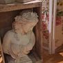 4 Fold Wood Floral Screen Image 3
