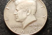 1967 USA, Silver Kennedy Half Dollar