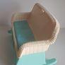 Vintage Fisher Price Dollhouse Rocking Couch Image 2