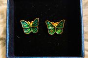 Butterfly Design Stud Earrings Cute Fashion Jewelry
