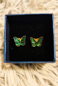 Butterfly Design Stud Earrings Cute Fashion Jewelry