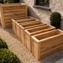 Premium Larch & Cedar Slatted Planter Boxes with Integrated 2m Privacy Screen (Bespoke / Heavy Duty) Image 4