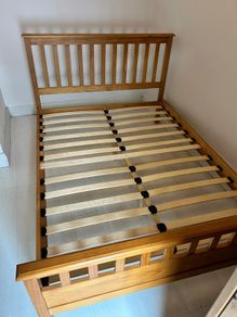 Beautiful Solid 4Ft 6 Double Wooden Bed Frame - Can Deliver