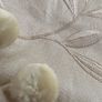 Beautiful Silk Interlined Embossed Curtains Pale Gold 90" W x 79" D Image 10