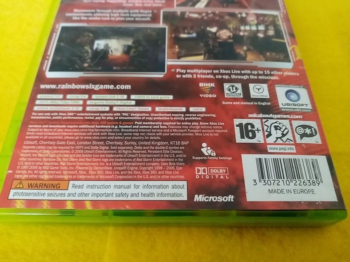 Tom Clancy s Rainbow Six Vegas Xbox 360