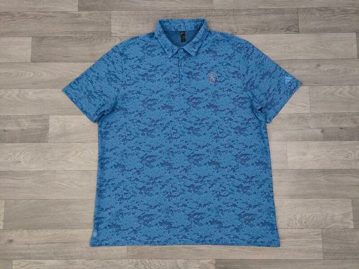 Adidas Golf Patterned Polo Shirt Mens XL