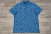 Adidas Golf Patterned Polo Shirt Mens XL