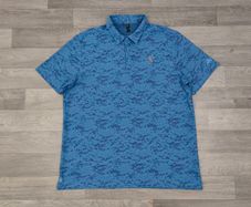 Adidas Golf Patterned Polo Shirt Mens XL