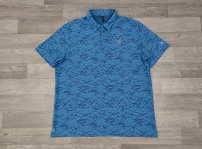 Adidas Golf Patterned Polo Shirt Mens XL