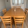 Extendable dining table and chairs Image 7