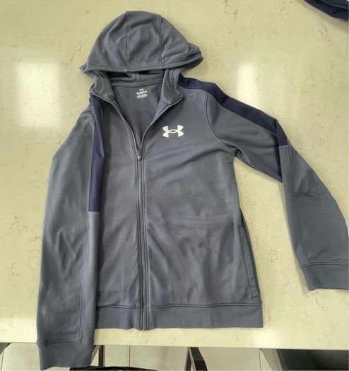Boys navy zippy top