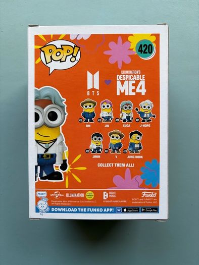 Funko Pop - Suga 420 - BTS Despicable Me Minion - Vinyl Action Figure