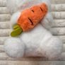 White Bunny Plush with Carrot approx. 25 cm. Used Please see photos Image 3