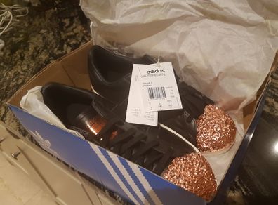 Adidas Superstar 80s metal Rose Gold Size 6