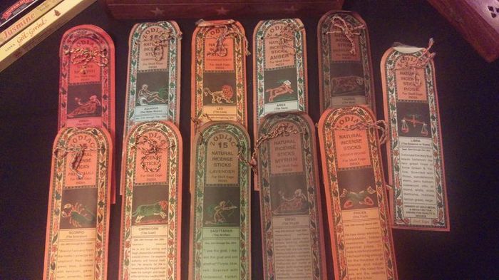 wooden incense box and incense sticks