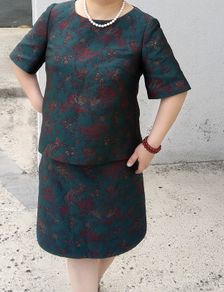 Tailor-made 2 piece outfit (matching top and skirt) UK 10
