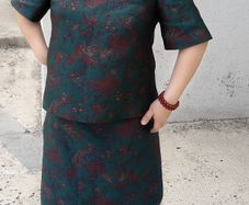 Tailor-made 2 piece outfit (matching top and skirt) UK 10
