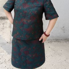 Tailor-made 2 piece outfit (matching top and skirt) UK 10