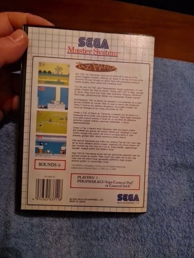 Taz  Mania Master System Arcade Retro Games Original