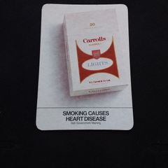 Carrolls Lights - Large Size : Beer Mats/Coasters