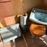 1970s Vintage Turquoise Bathroom Image 7