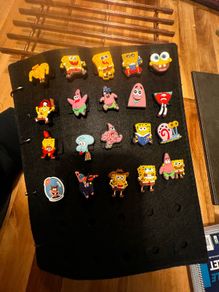 SpongeBob croc charms